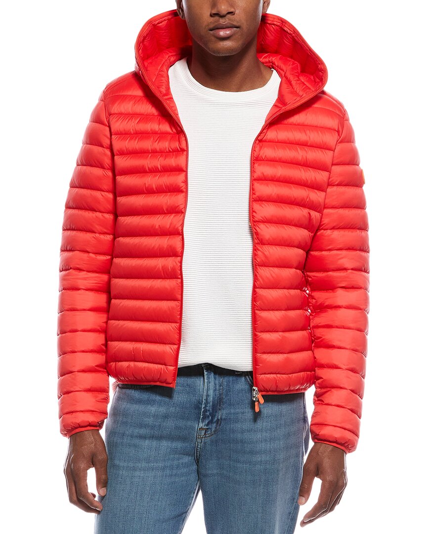 Save The Duck Donald Puffer Jacket In Red