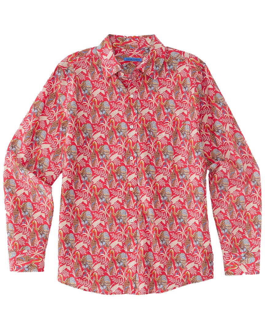 J.mclaughlin J. Mclaughlin Rare Bird Gramercy Modern Fit Woven Shirt