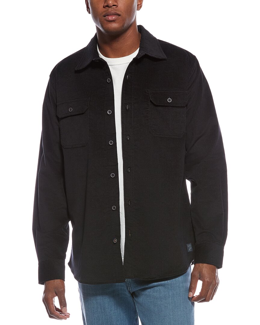 Weatherproof Vintage Superfine Corduroy Overshirt In Blue