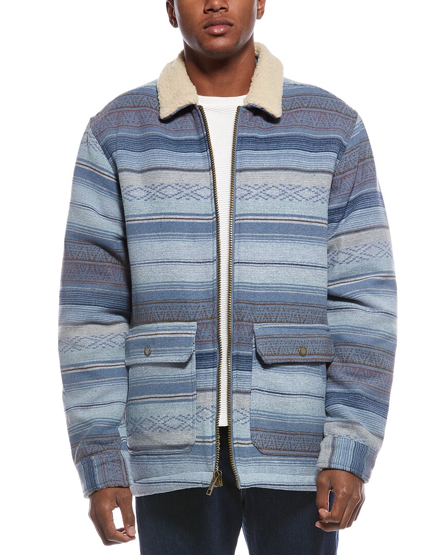 Weatherproof Vintage Berber Lined Southwest Rancher Coat In Multi