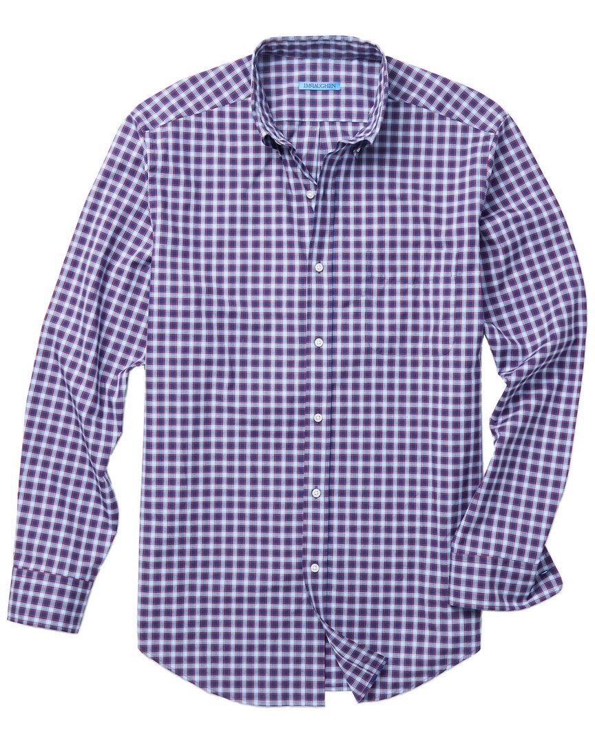 J.mclaughlin Collis Woven Shirt In Blue