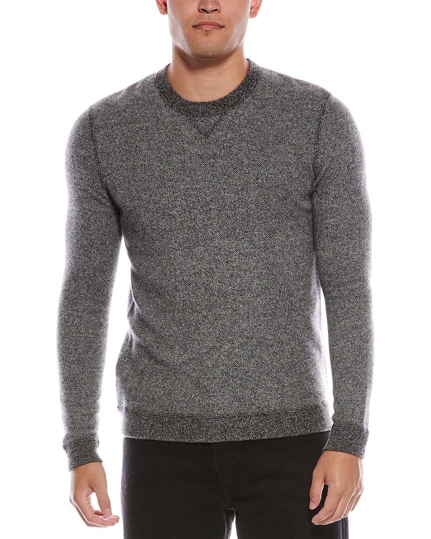 Autumn Cashmere Birdseye Cashmere Crewneck Sweatshirt In Gray