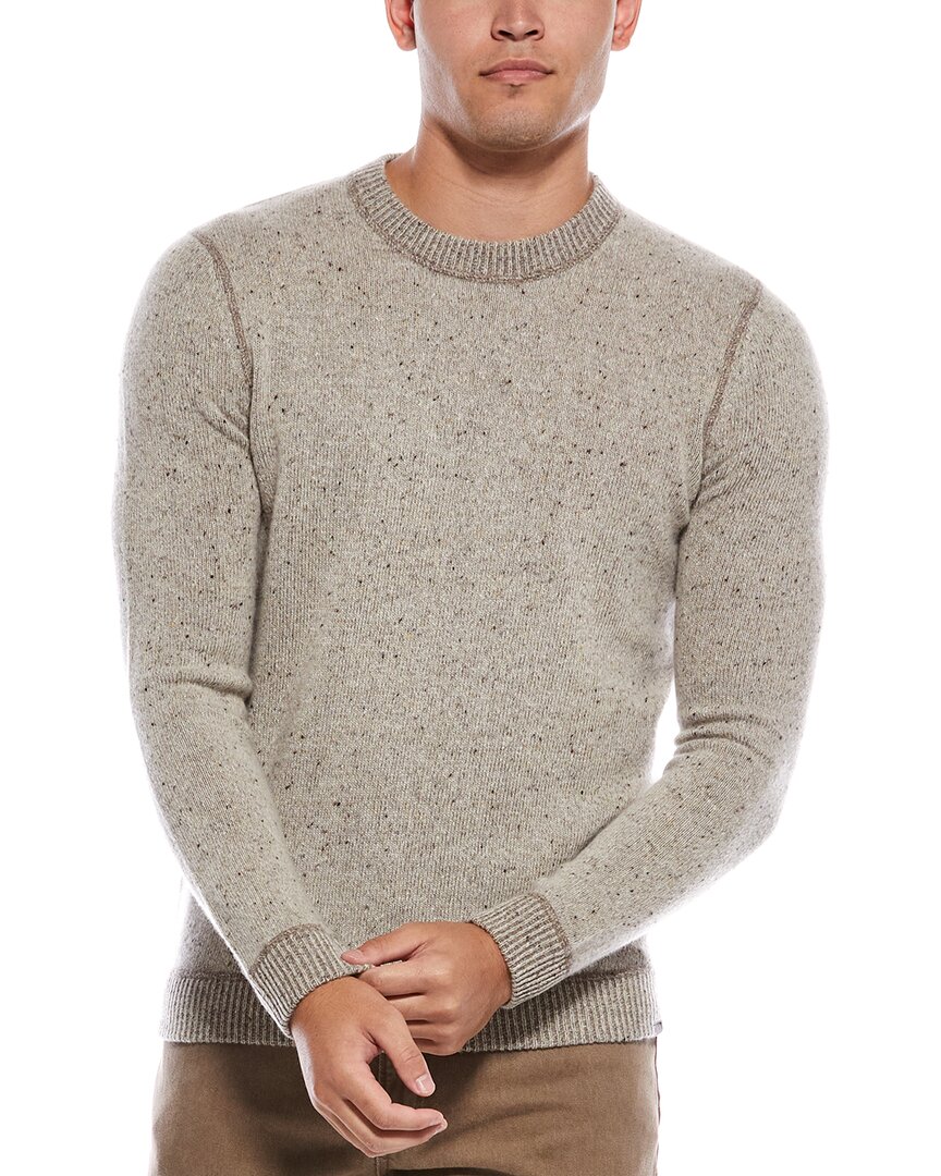 Autumn Cashmere Reversible Cashmere Crewneck Sweater In Gray
