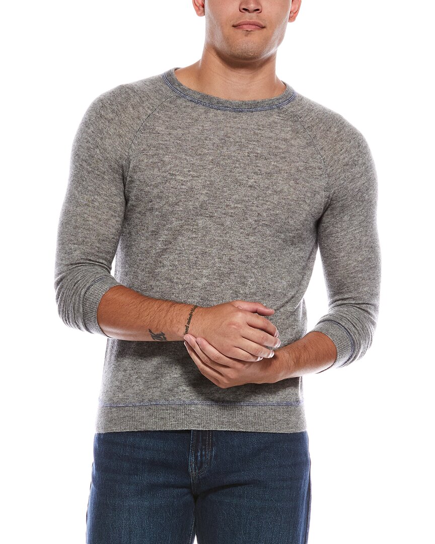 Autumn Cashmere Silk & Cashmere-blend Crewneck Sweater In Gray