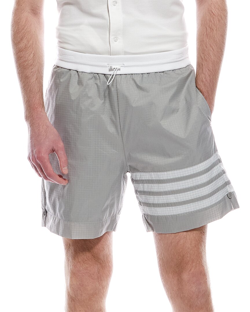 Thom Browne Gray 4-bar Shorts In 055 Lt Grey