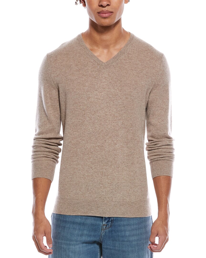 Phenix Cashmere V-neck Sweater In Brown