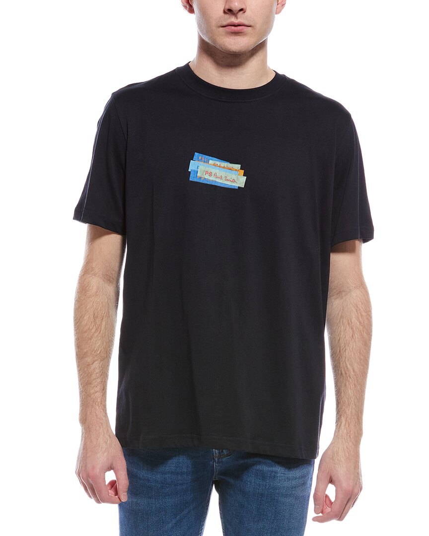 Ps By Paul Smith Regular Fit T-shirt In Black
