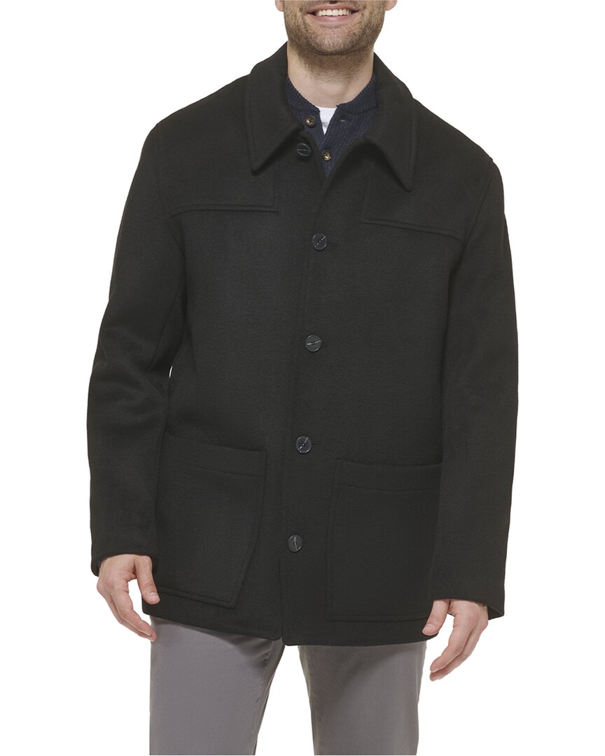 Cole Haan Wool-blend Coat In Multi