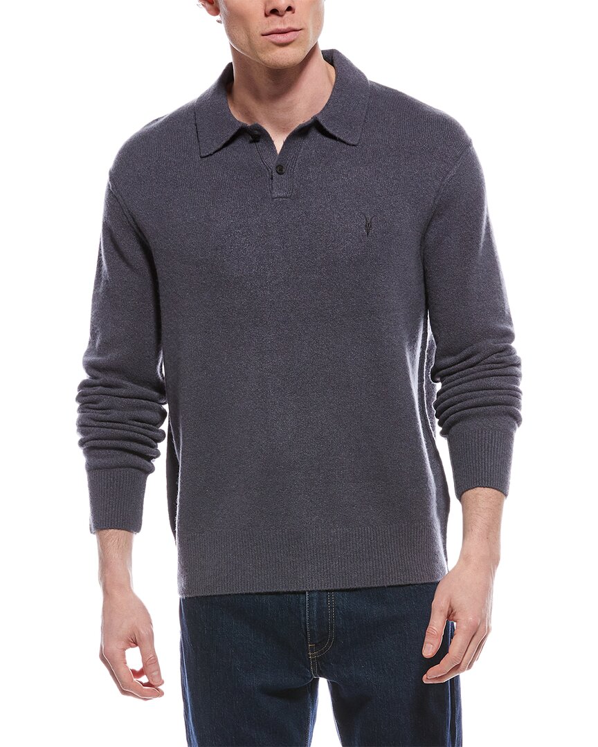 Allsaints Statten Wool-blend Polo Sweater