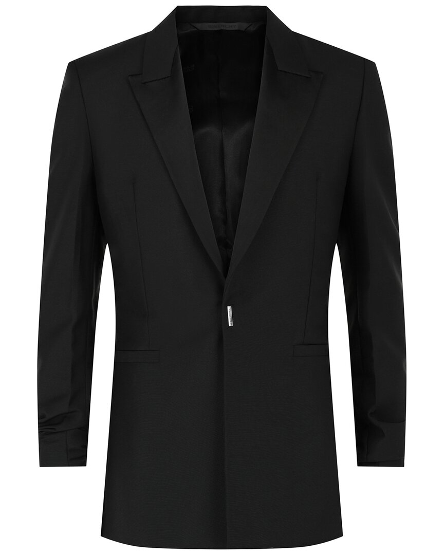 Givenchy Wool Blend Blazer In Black