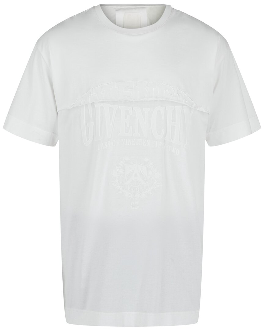 Givenchy Logo Embroidered T-shirt In White