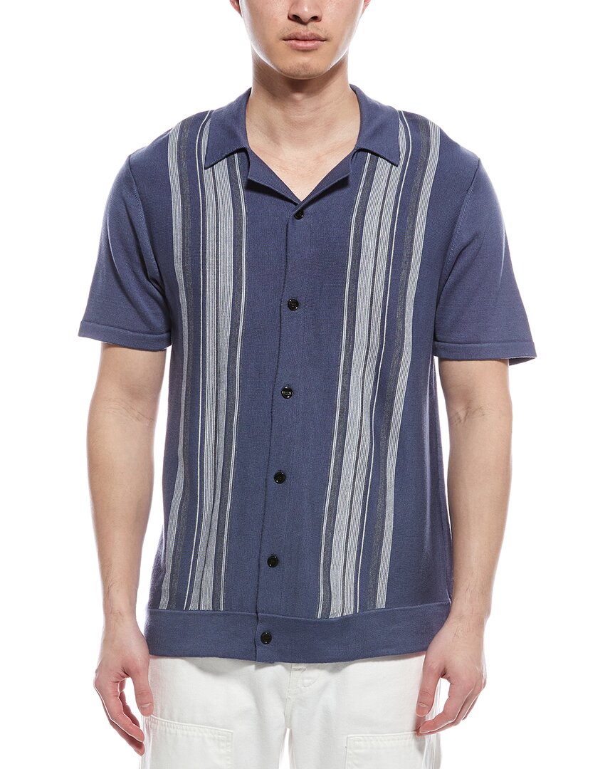 For The Republic Stripe Camp Shirt