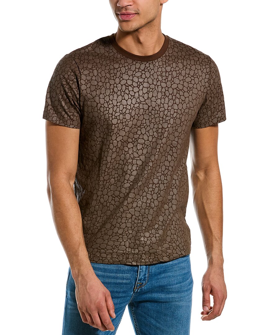 Elevenparis Coated T-shirt In Brown
