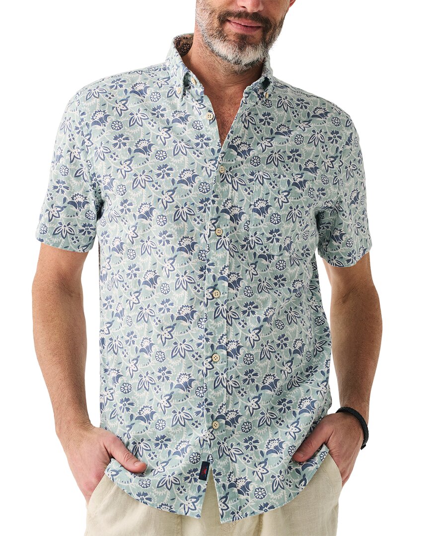 Faherty Breeze Shirt In Gray