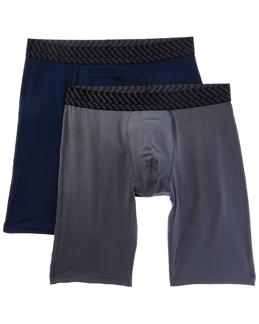 Tommy John 2pk Cotton Basics Boxer Brief In Blue