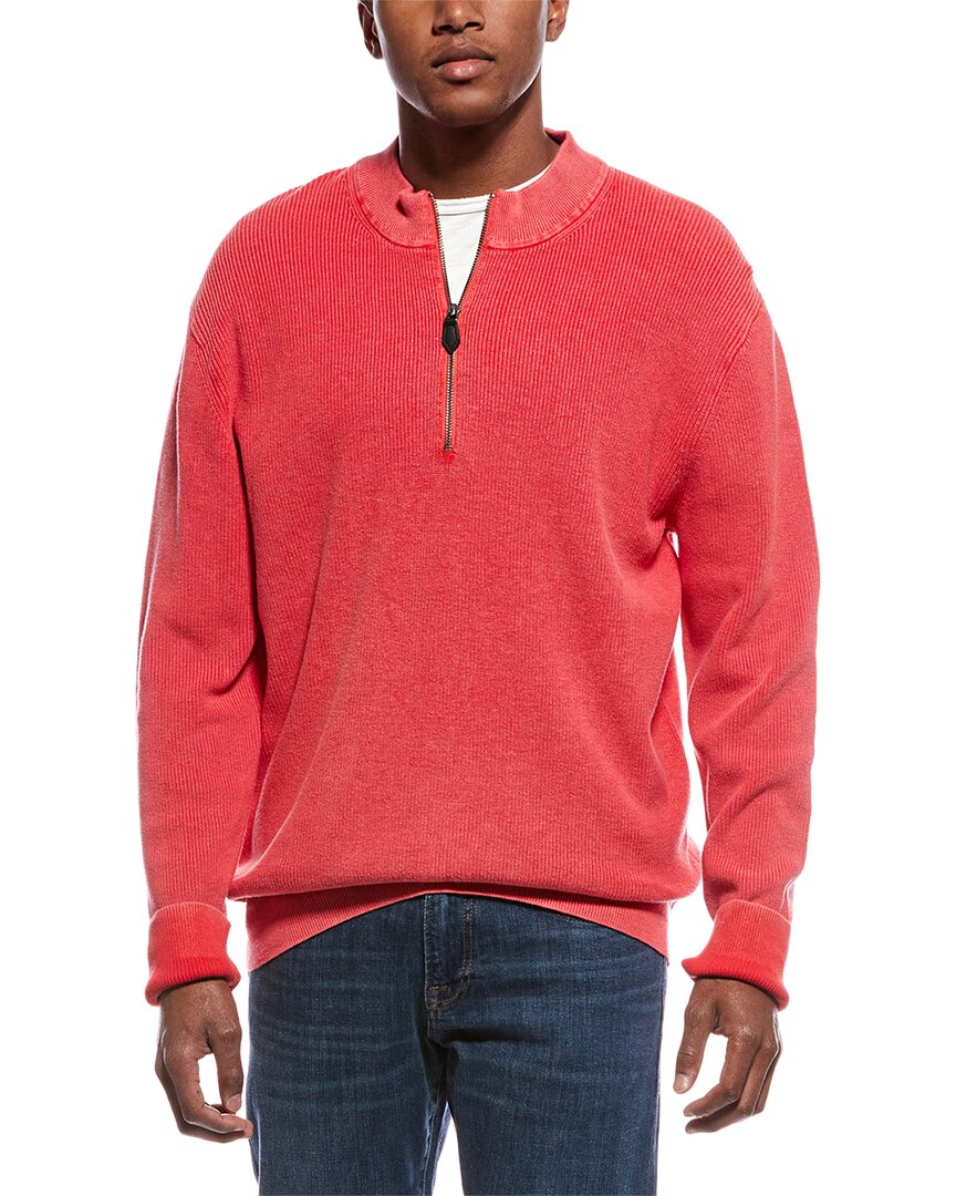 Tyler Boe Tyler Böe 1/4-zip Sweater In Red