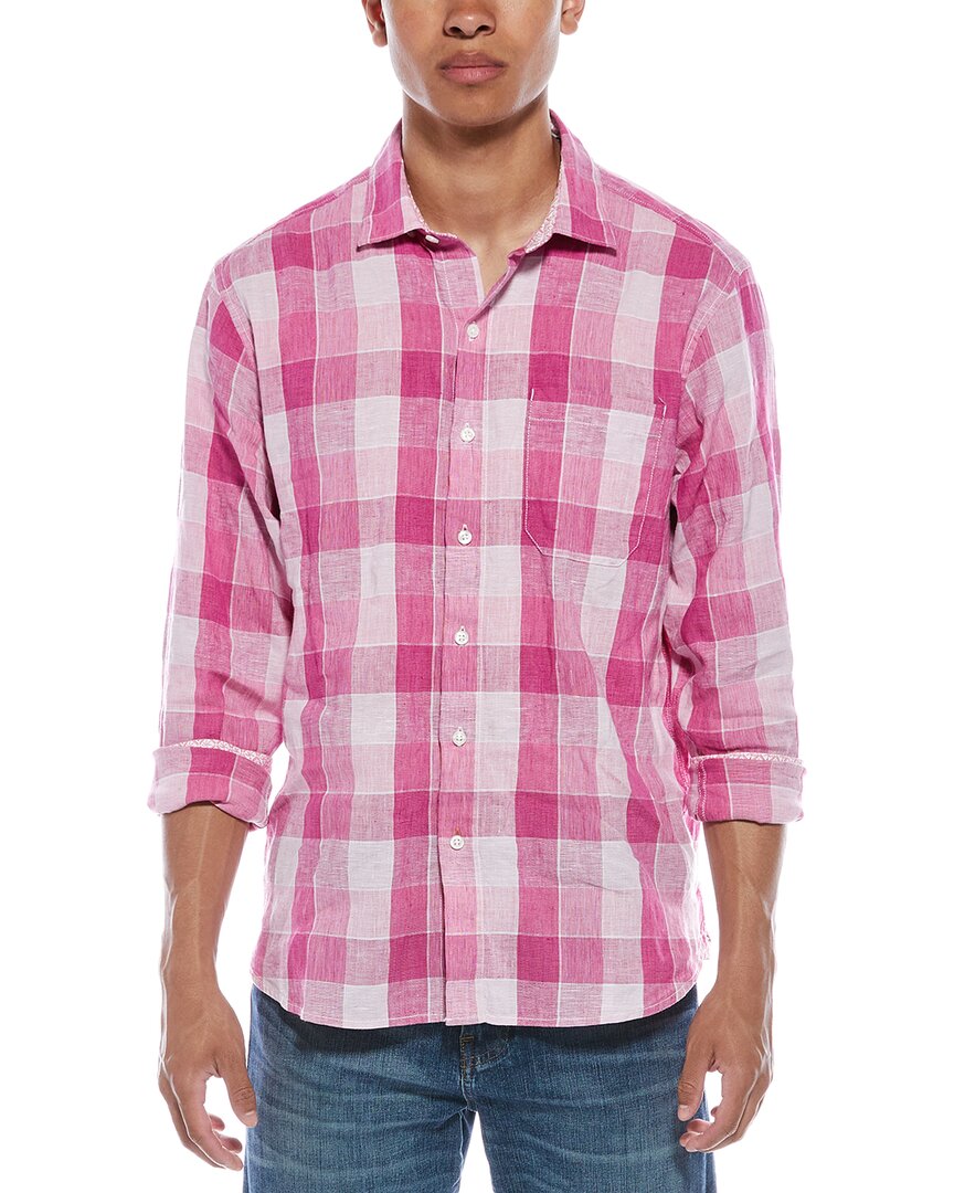 Tommy Bahama Barbados Breeze Beach Day Check Linen-blend Shirt