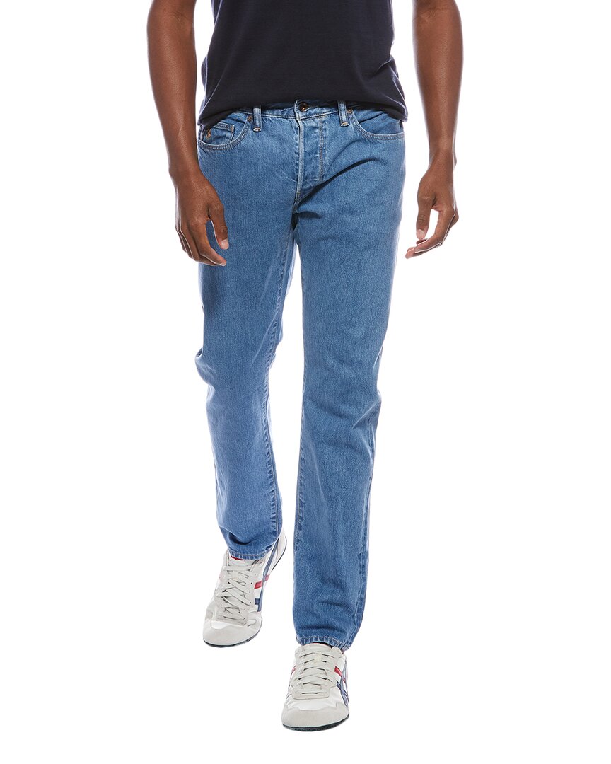 Todd Snyder Dad Wash Slim Fit Jean In Blue