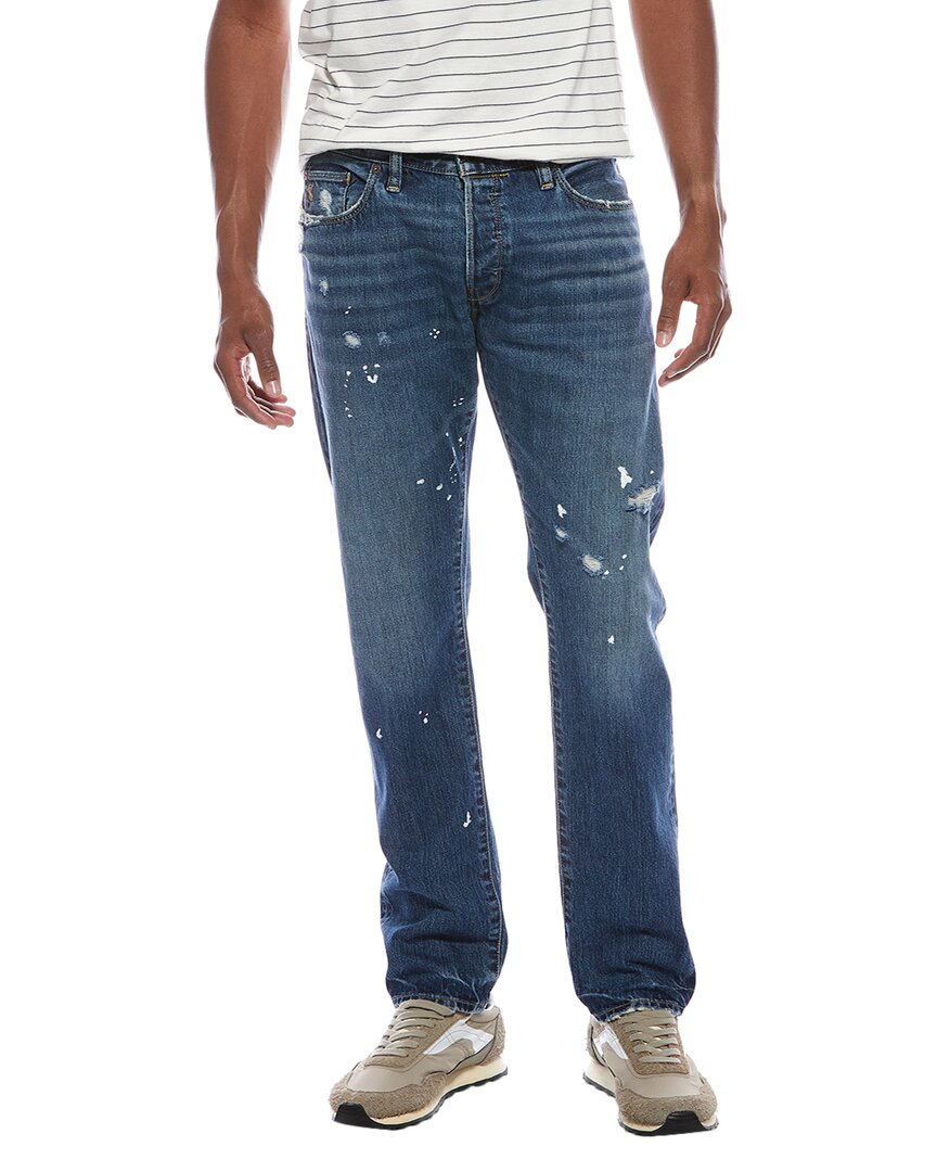 Todd Snyder Splatter Blue Rinse Slim Fit Jean