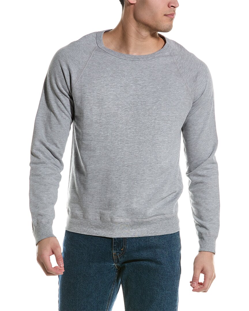 Shop Save Khaki United Fleece Crewneck Sweatshirt In Grey