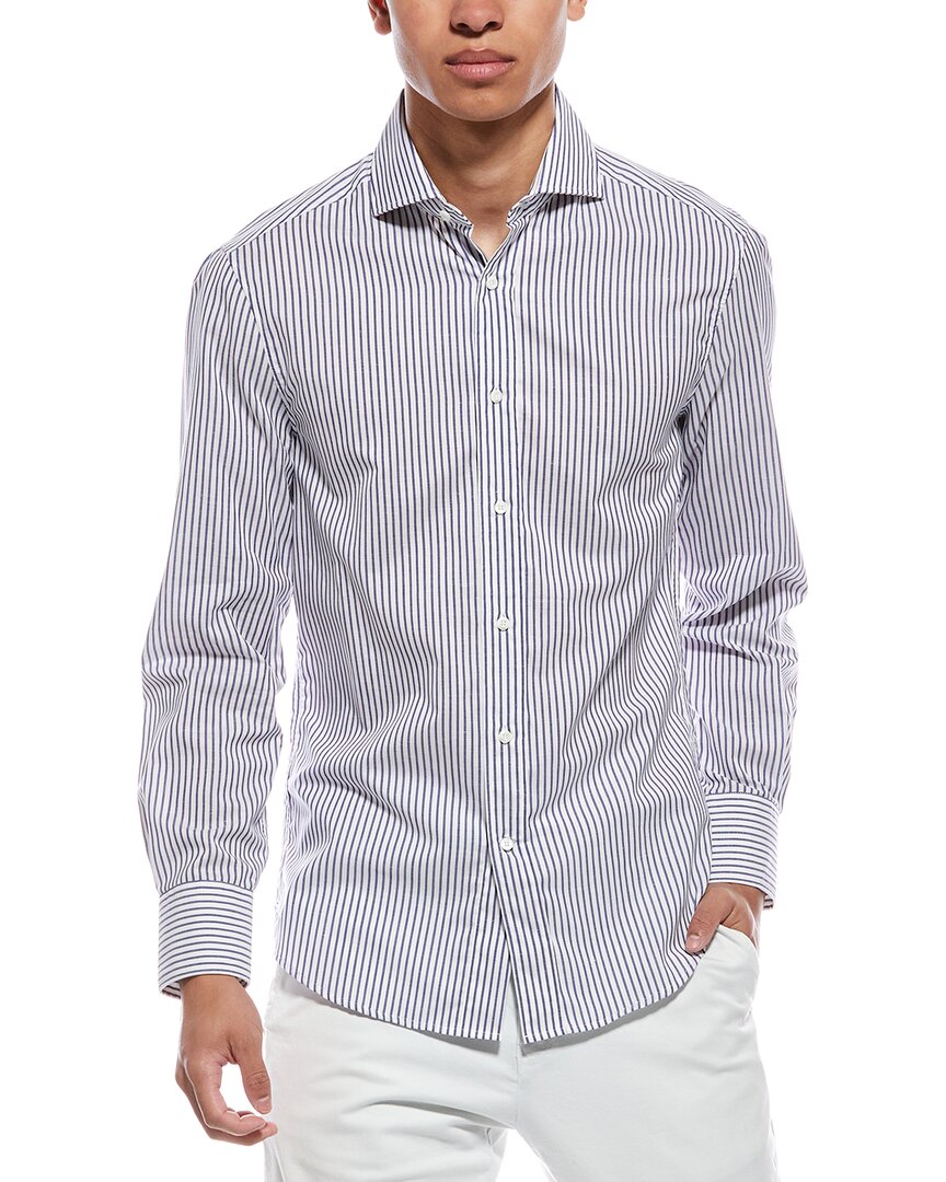 Brunello Cucinelli Pinstripe Cotton Shirt