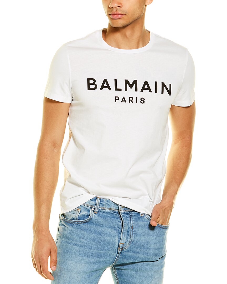 Balmain Logo T-shirt In White
