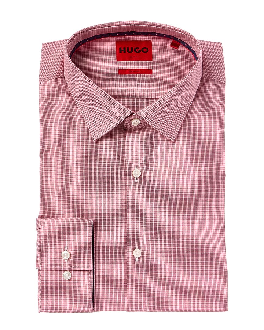Shop Hugo Boss Slim Fit Dress Shirt In Pink