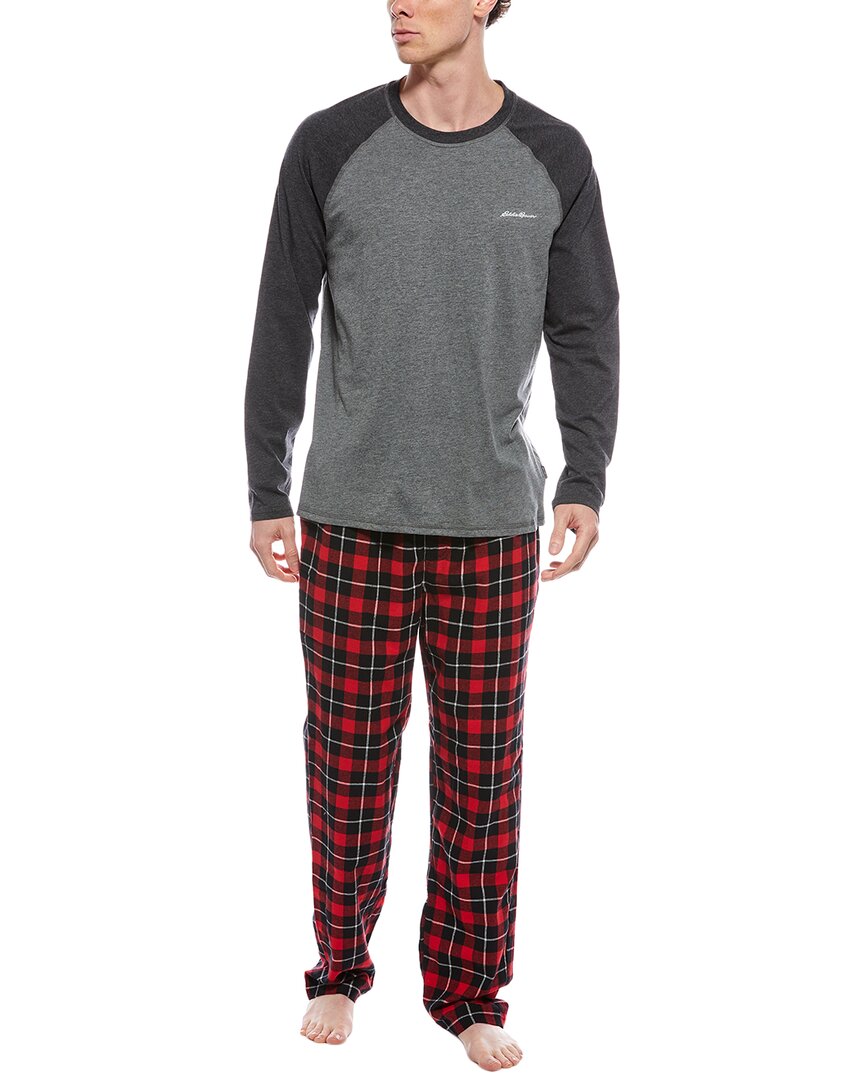 Eddie Bauer 2pc Pajama Set In Gray