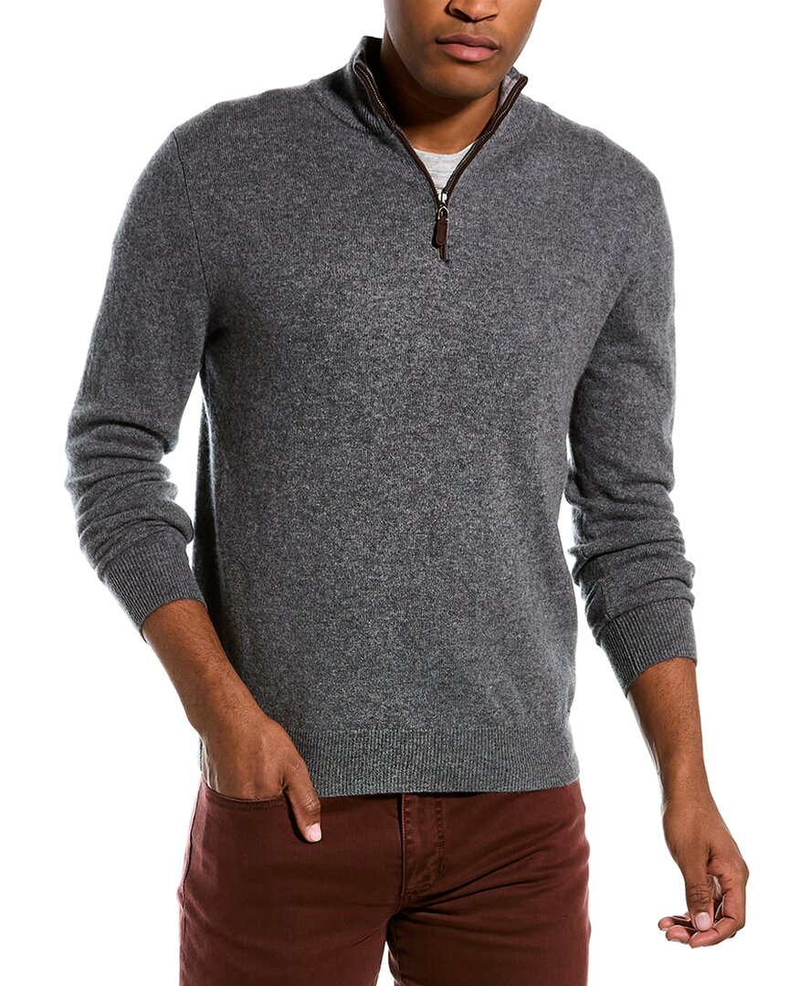 MAGASCHONI MAGASCHONI CASHMERE 1/4-ZIP MOCK NECK SWEATER