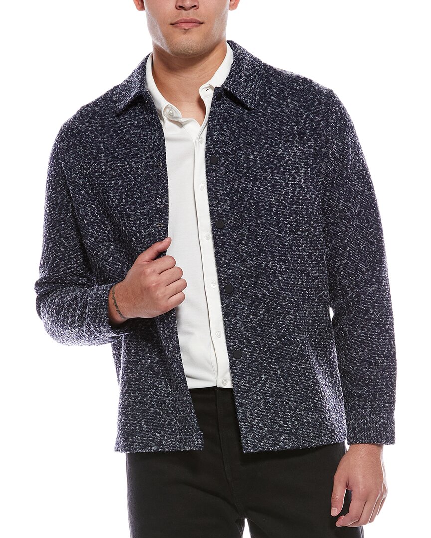 Report Collection Boucle Woven Jacket In Gray