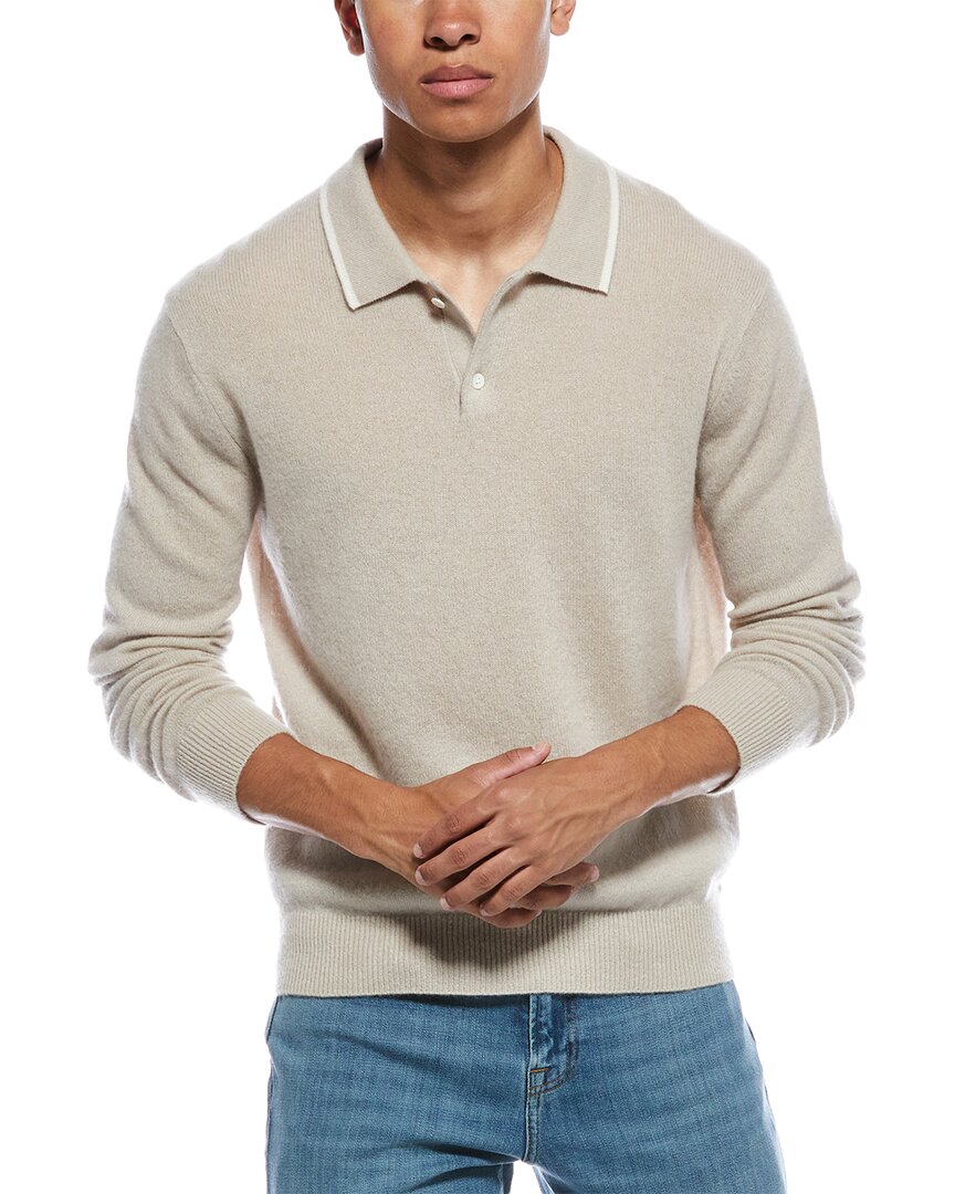 Atm Anthony Thomas Melillo Cashmere Polo Shirt In Brown