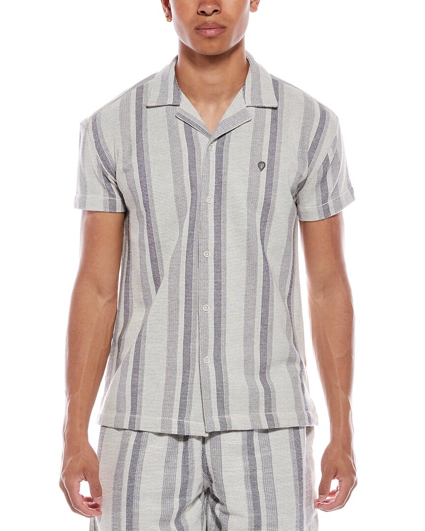 Sunset And Vine Textured Knit Camp Shirt