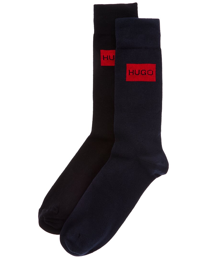 Hugo Boss 2pk Socks In Black