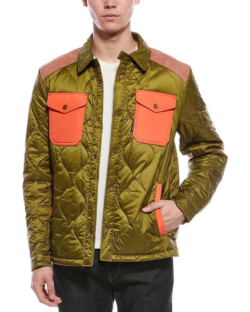 Scotch & Soda Ivik Quilted Jacket In Multi