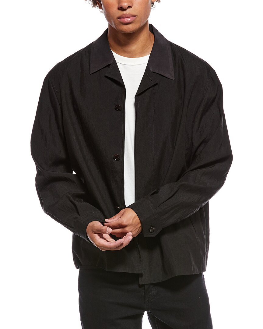 Our Legacy Evolved Jacket In Merino Wool Voile In Eclipse Black In Black