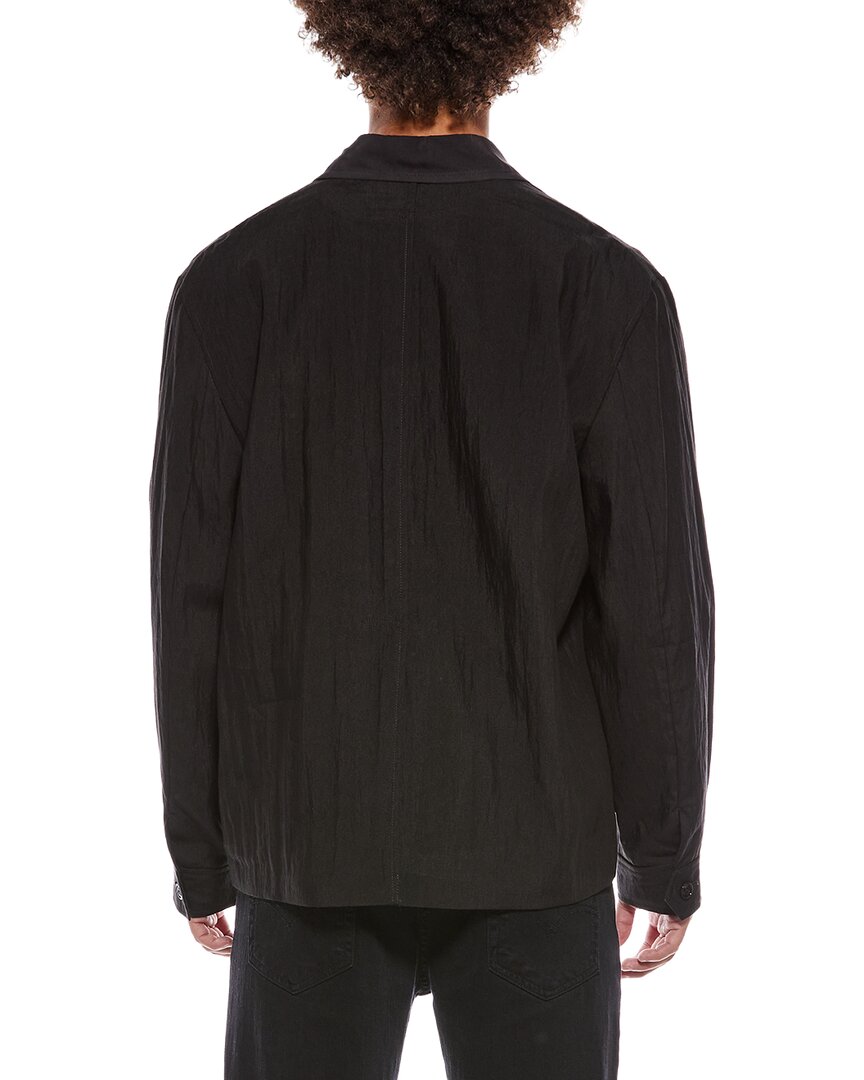 Our Legacy Evolved Jacket In Merino Wool Voile In Eclipse Black In Black