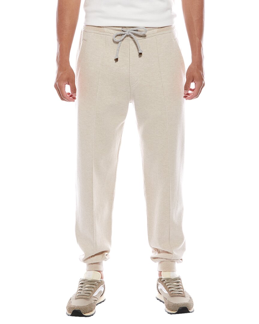 Brunello Cucinelli Cashmere-blend Gym Pant In Multi
