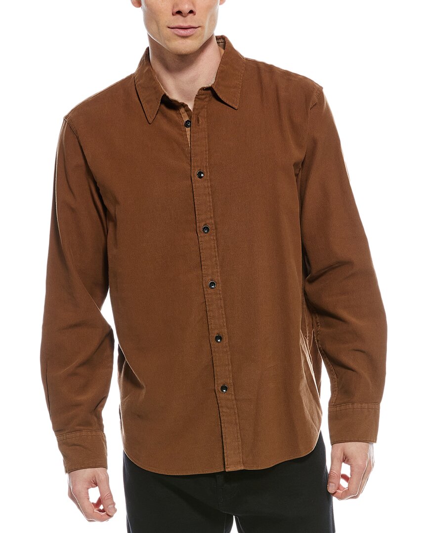 Rag & Bone Finch Corduroy Shirt In Brown