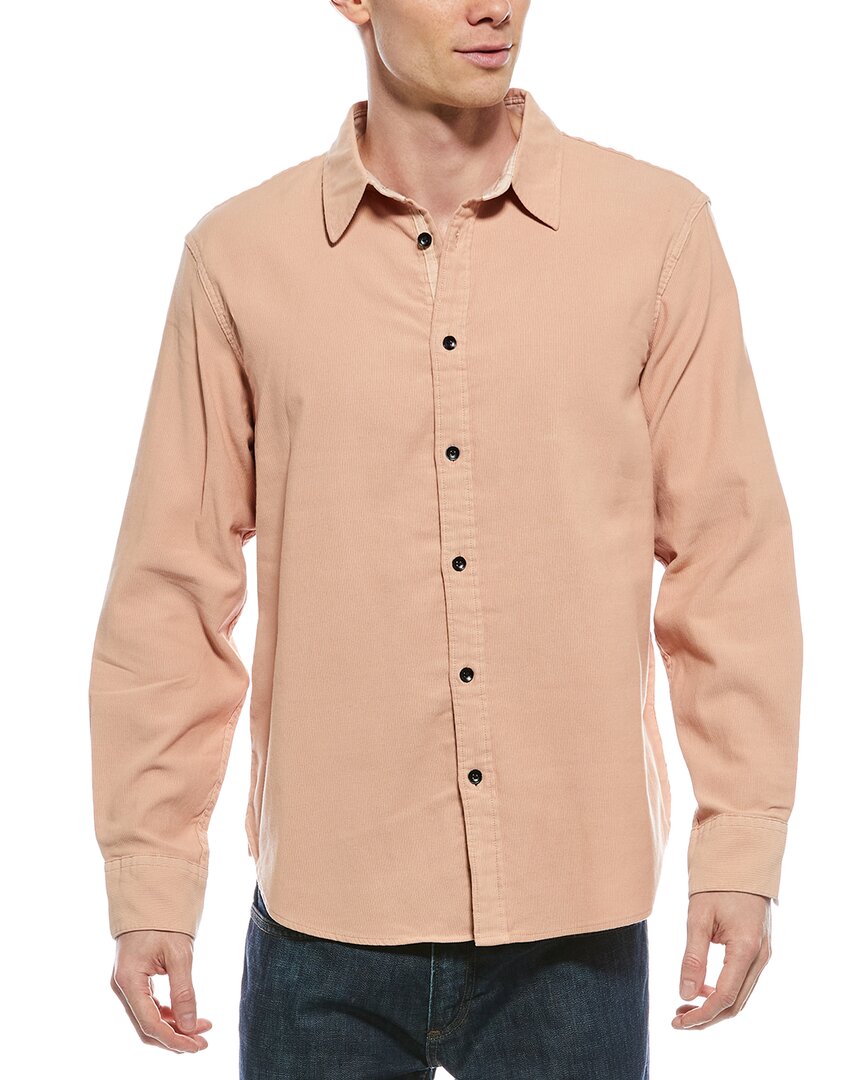 Rag & Bone Finch Corduroy Shirt In Orange