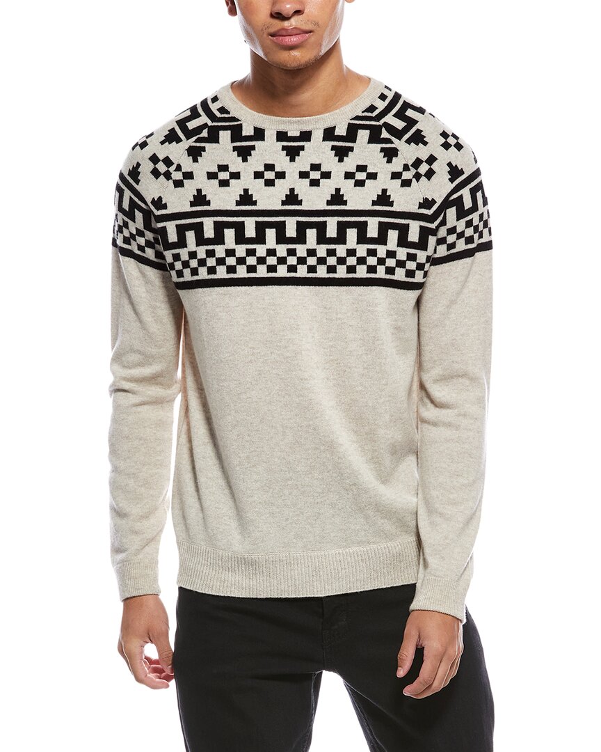 Scott & Scott London Brodie Cashmere Fairisle Wool & Cashmere-blend Crewneck Sweater In Multi