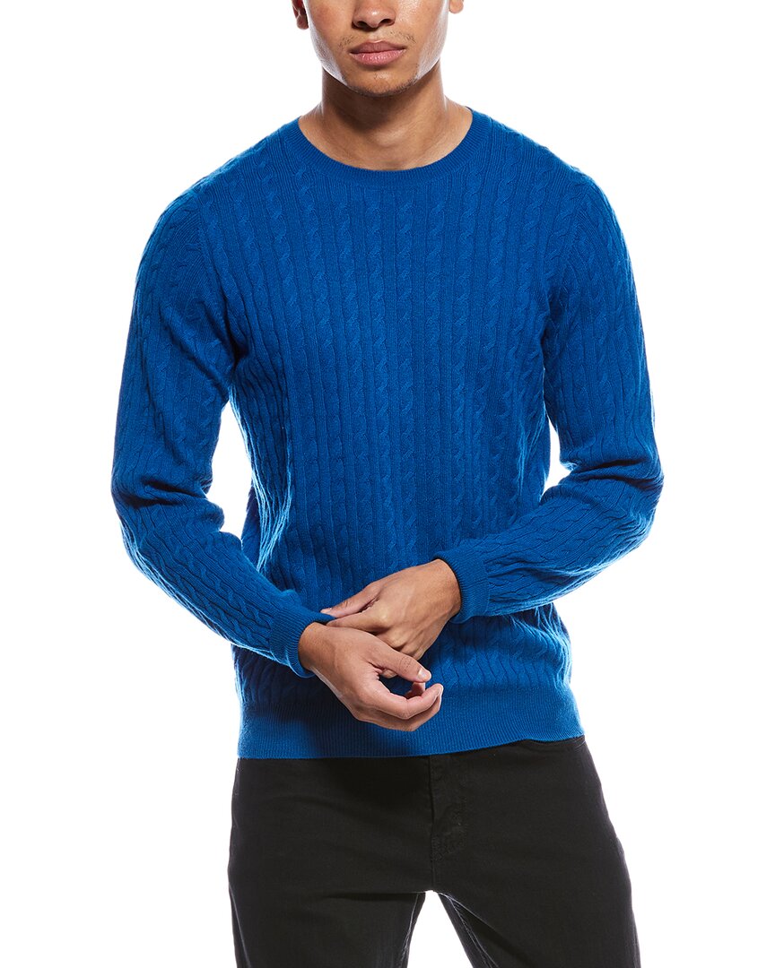 Scott & Scott London Brodie Cashmere Twist Cable Wool & Cashmere-blend Crewneck Sweater In Multi