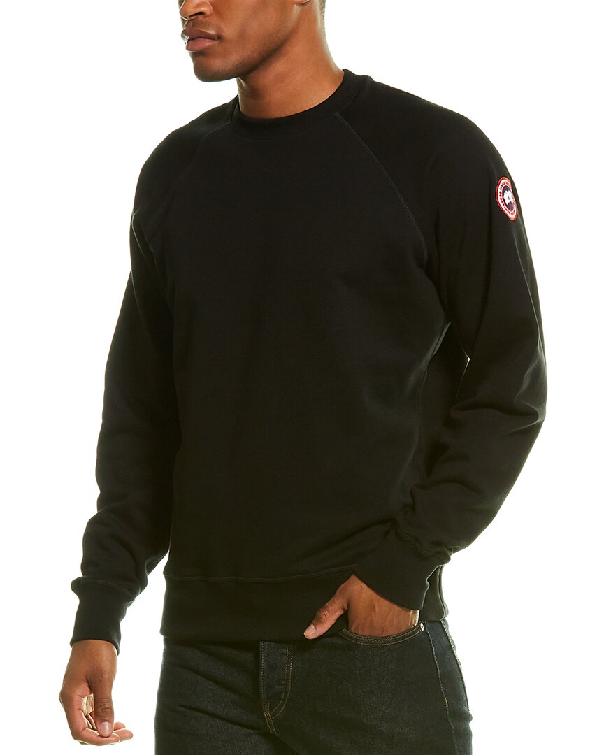 Canada Goose Huron Cotton Sweatshirt In Black