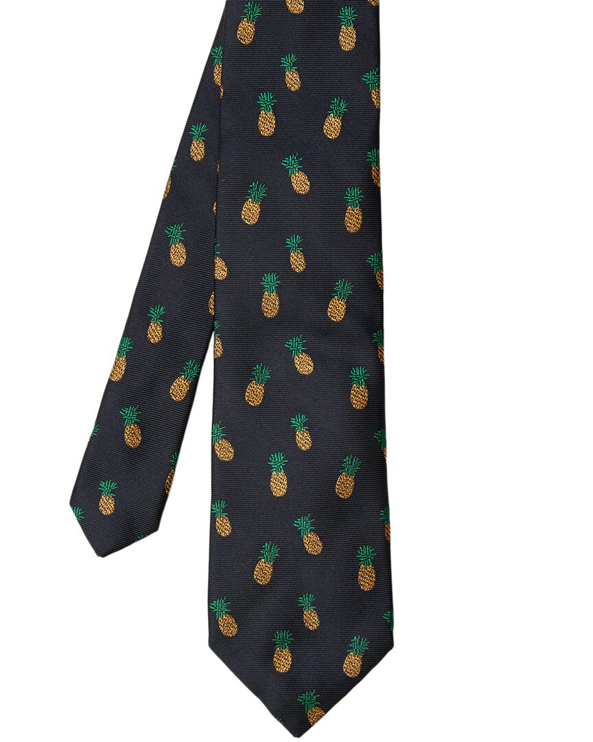 J.mclaughlin J. Mclaughlin Jacquard Silk-blend Tie