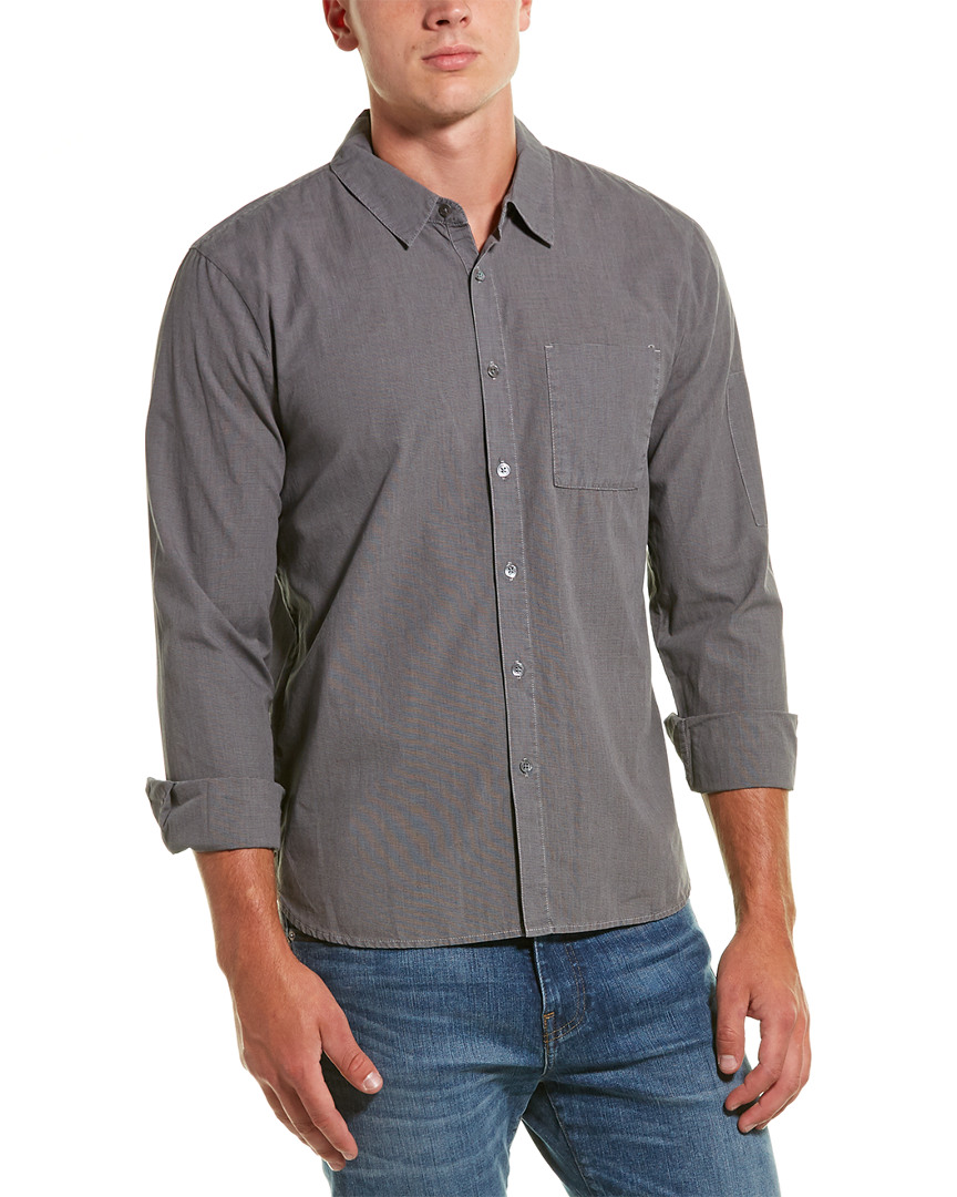 Image of James Perse Overdyed Plaid Utility Shirt
