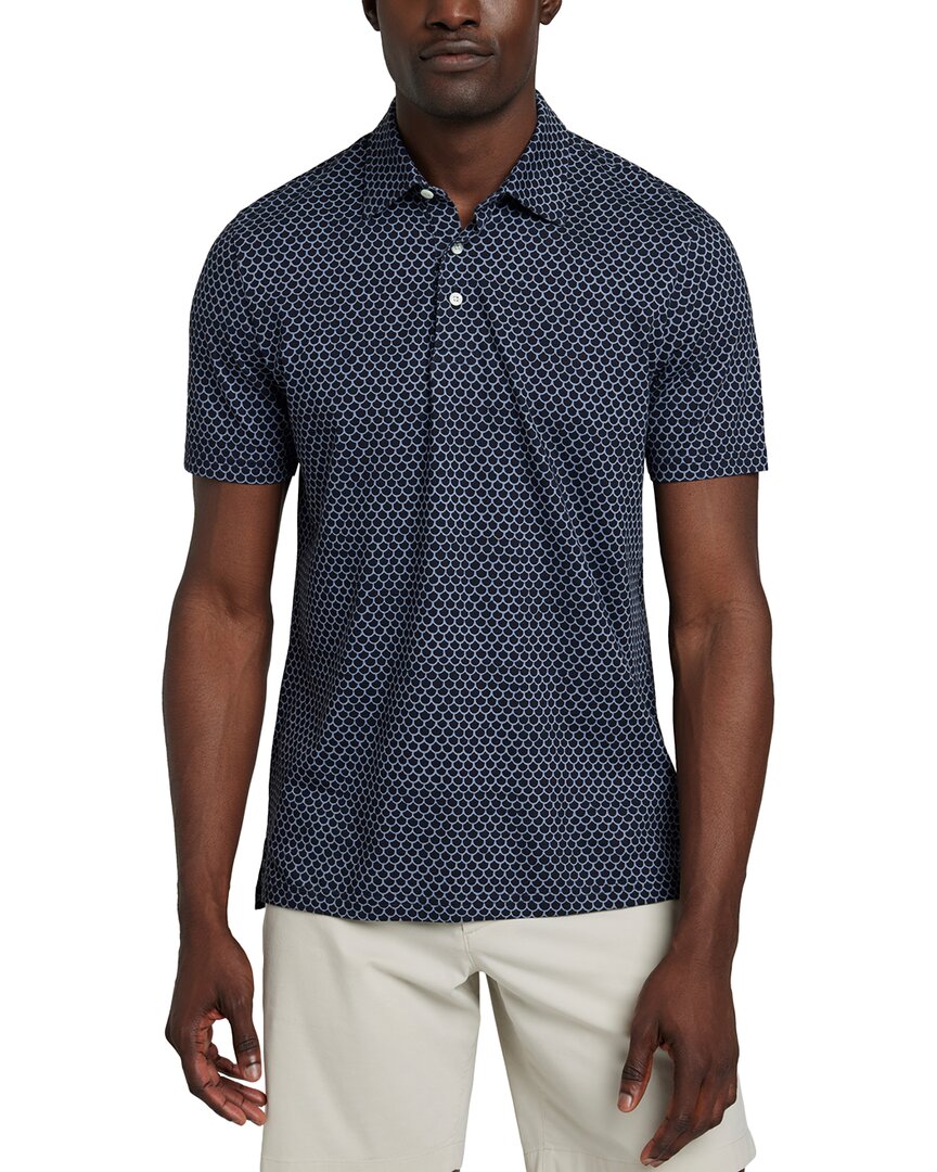 Faherty Movement Pique Polo In Blue