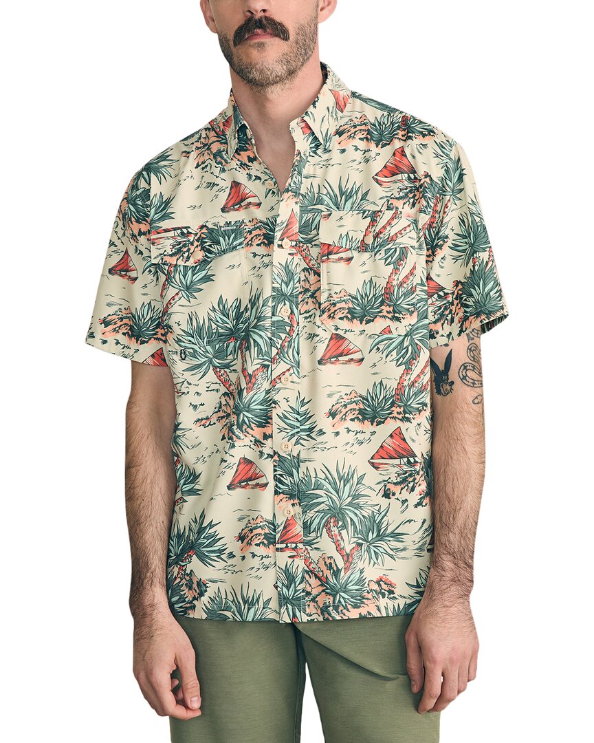 Faherty Shorelite Air Shirt In Green