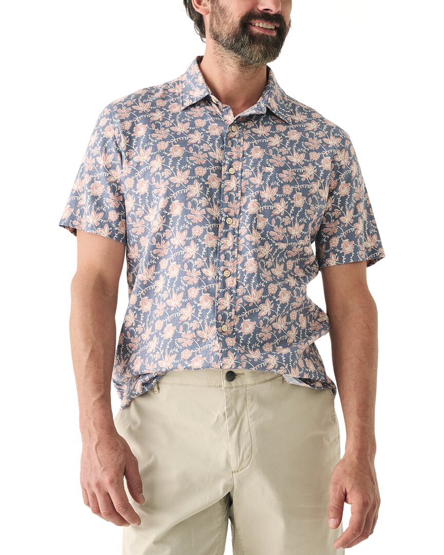 Faherty Breeze Shirt In Blue