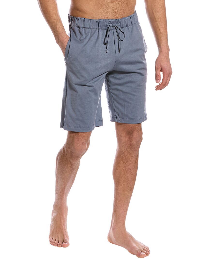 Hanro Leisure Drawstring Jersey Shorts In Blue