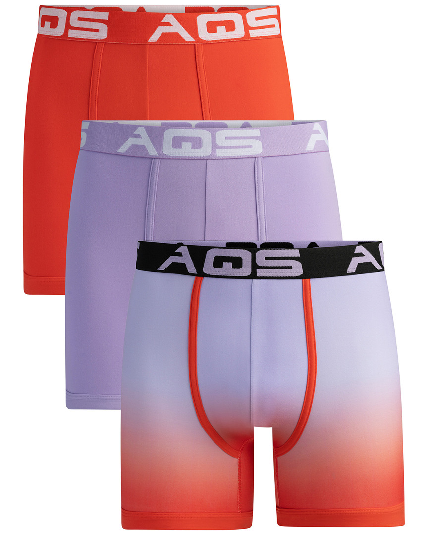 Aqs Pack Of 3 Ombre Boxer/trunks