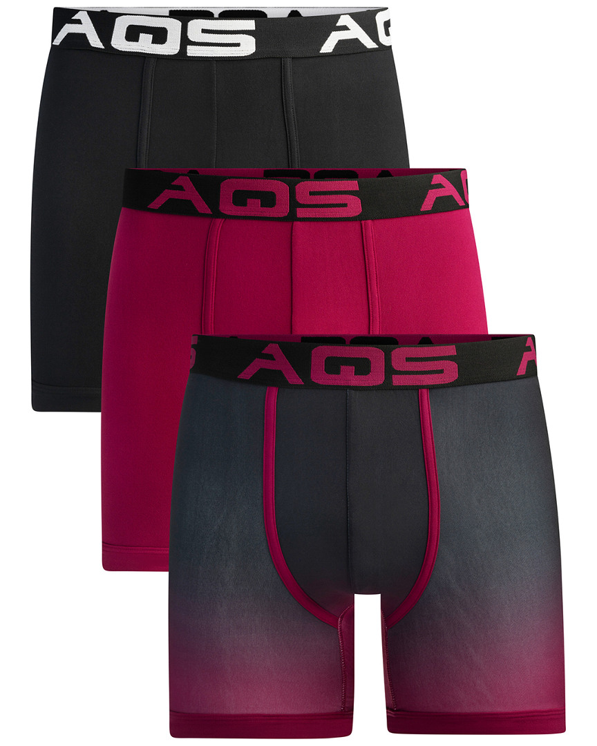 Aqs Pack Of 3 Ombre Boxer/trunks